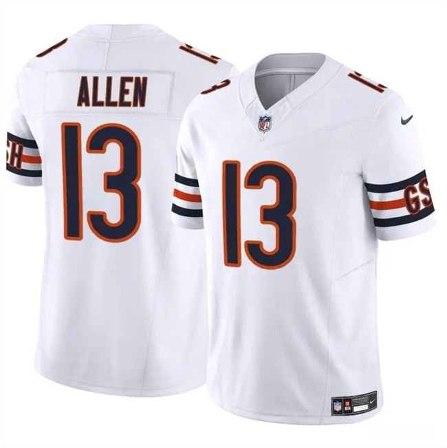 Men's Chicago Bears #13 Keenan Allen White 2023 F.U.S.E. Vapor Stitched Football Jersey Men's Chicago Bears #13 Keenan Allen White 2023 F.U.S.E. Vapor Stitched Football Jersey