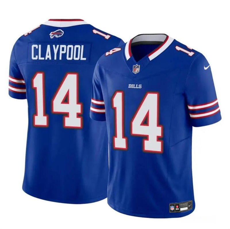 Men's Buffalo Bills #14 Chase Claypool Blue 2024 F.U.S.E. Vapor Untouchable Limited Stitched Football Jersey Men's Buffalo Bills #14 Chase Claypool Blue 2024 F.U.S.E. Vapor Untouchable Limited Stitched Football Jersey