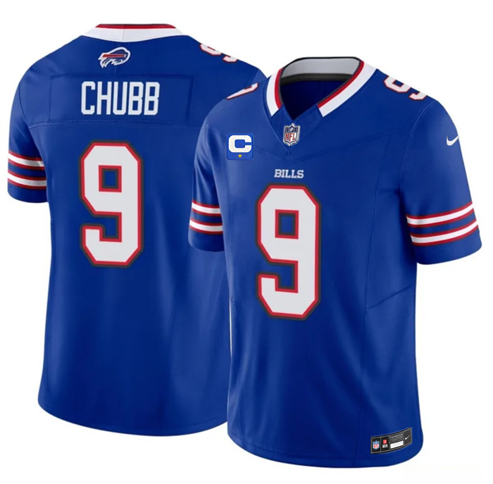Men's Buffalo Bills #9 Bradley Chubb Royal 2026 F.U.S.E. 1-Star C Patch Vapor Untouchable Limited Stitched Football Jersey