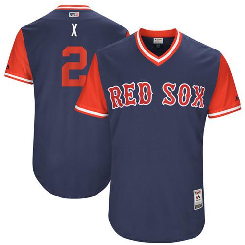 Red Sox #2 Xander Bogaerts Navy "X" Players Weekend Authentic Stitched MLB Jersey Red Sox #2 Xander Bogaerts Navy "X" Players Weekend Authentic Stitched MLB Jersey