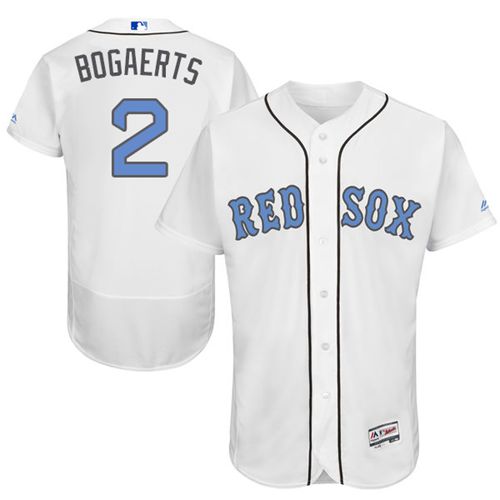 Red Sox #2 Xander Bogaerts White Flexbase Authentic Collection Father's Day Stitched MLB Jersey Red Sox #2 Xander Bogaerts White Flexbase Authentic Collection Father's Day Stitched MLB Jersey
