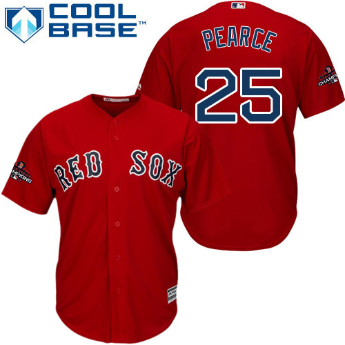 Red Sox #25 Steve Pearce Red New Cool Base 2018 World Series Champions Stitched MLB Jersey Red Sox #25 Steve Pearce Red New Cool Base 2018 World Series Champions Stitched MLB Jersey