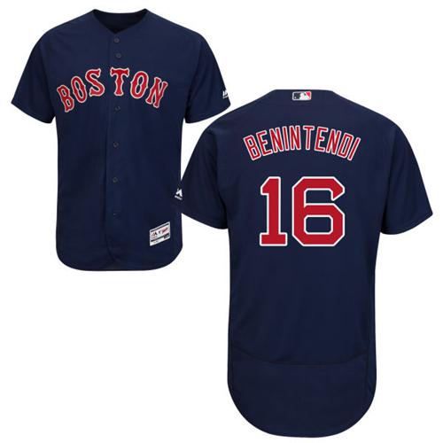 Red Sox #16 Andrew Benintendi Navy Blue Flexbase Authentic Collection Stitched MLB Jersey Red Sox #16 Andrew Benintendi Navy Blue Flexbase Authentic Collection Stitched MLB Jersey