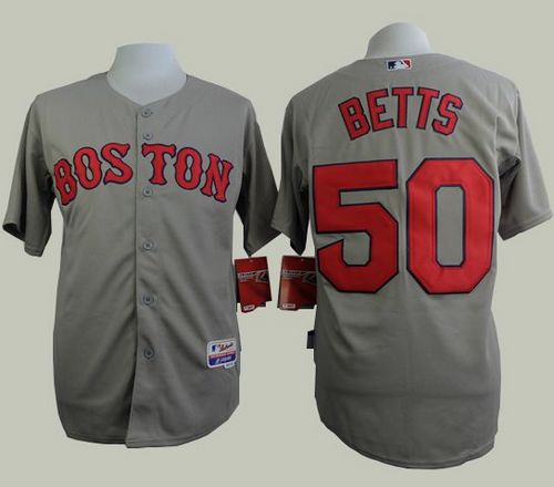 Red Sox #50 Mookie Betts Grey Cool Base Stitched MLB Jersey Red Sox #50 Mookie Betts Grey Cool Base Stitched MLB Jersey
