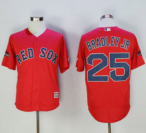 Red Sox #25 Jackie Bradley Jr Red New Cool Base 2018 World Series Champions Stitched MLB Jersey Red Sox #25 Jackie Bradley Jr Red New Cool Base 2018 World Series Champions Stitched MLB Jersey
