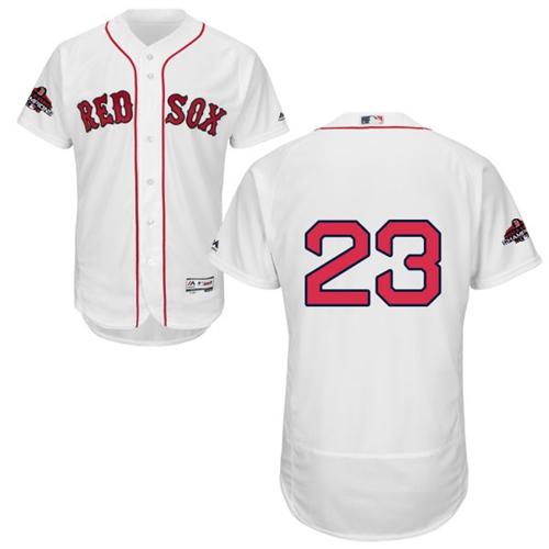 Red Sox #23 Blake Swihart White Flexbase Authentic Collection 2018 World Series Champions Stitched MLB Jersey Red Sox #23 Blake Swihart White Flexbase Authentic Collection 2018 World Series Champions Stitched MLB Jersey