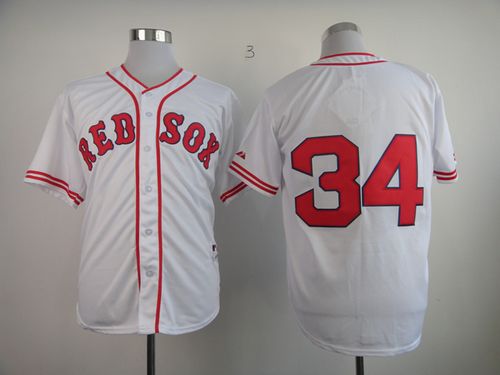 Red Sox #34 David Ortiz White 1936 Turn Back The Clock Stitched MLB Jersey Red Sox #34 David Ortiz White 1936 Turn Back The Clock Stitched MLB Jersey