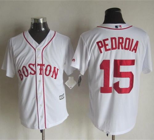 Red sox #15 Dustin Pedroia White Alternate Home New Cool Base Stitched MLB Jersey Red sox #15 Dustin Pedroia White Alternate Home New Cool Base Stitched MLB Jersey