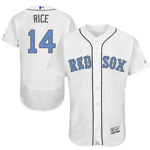 Red Sox #14 Jim Rice White Flexbase Authentic Collection Father's Day Stitched MLB Jersey Red Sox #14 Jim Rice White Flexbase Authentic Collection Father's Day Stitched MLB Jersey