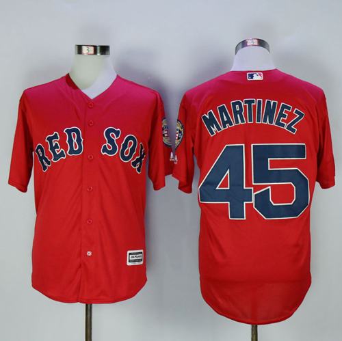 Red Sox #45 Pedro Martinez Red New Cool Base Stitched MLB Jersey Red Sox #45 Pedro Martinez Red New Cool Base Stitched MLB Jersey