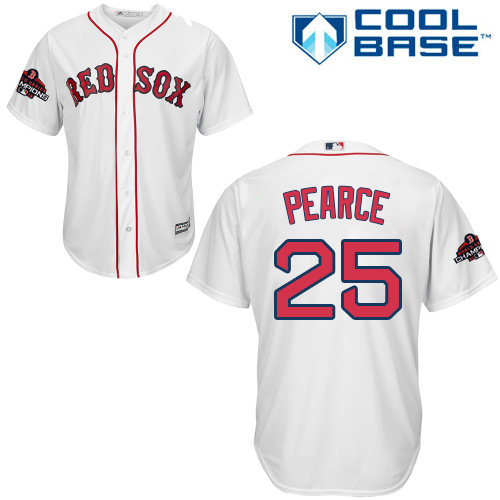 Red Sox #25 Steve Pearce White New Cool Base 2018 World Series Champions Stitched MLB Jersey Red Sox #25 Steve Pearce White New Cool Base 2018 World Series Champions Stitched MLB Jersey