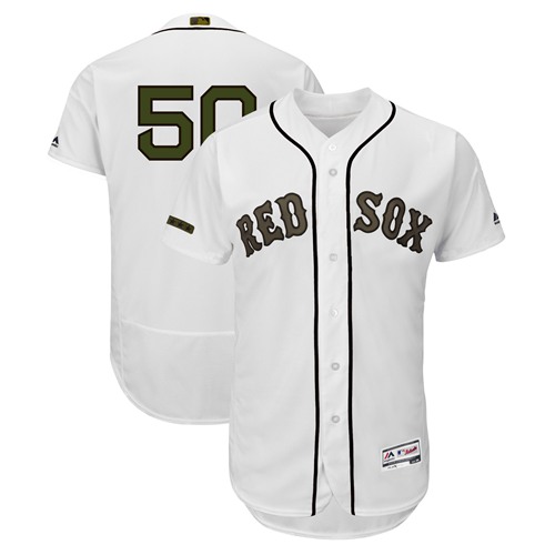 Red Sox #50 Mookie Betts White Flexbase Authentic Collection 2018 Memorial Day Stitched MLB Jersey Red Sox #50 Mookie Betts White Flexbase Authentic Collection 2018 Memorial Day Stitched MLB Jersey