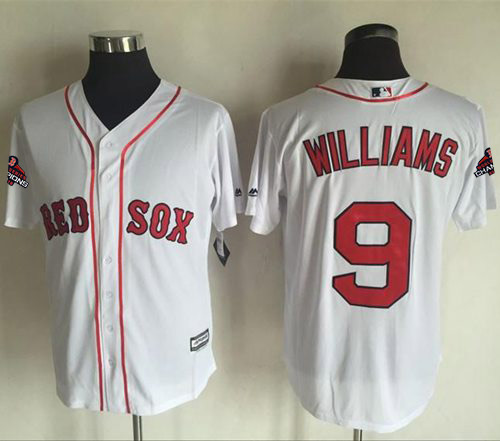 Red Sox #9 Ted Williams White New Cool Base 2018 World Series Champions Stitched MLB Jersey Red Sox #9 Ted Williams White New Cool Base 2018 World Series Champions Stitched MLB Jersey