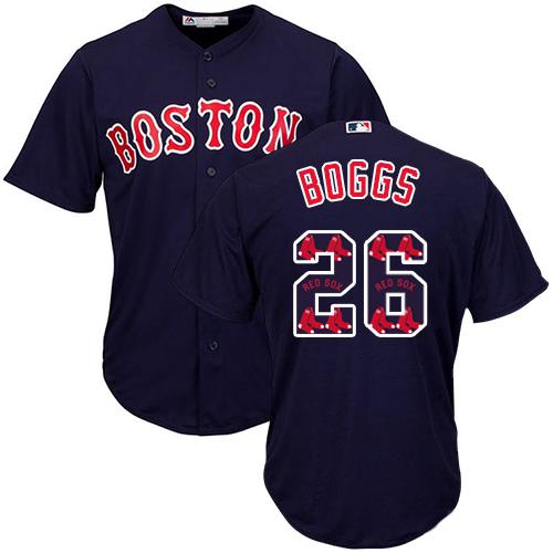 Red Sox #26 Wade Boggs Navy Blue Team Logo Fashion Stitched MLB Jersey Red Sox #26 Wade Boggs Navy Blue Team Logo Fashion Stitched MLB Jersey