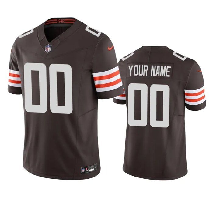 Men's Cleveland Browns Active Player Custom Brown 2023 F.U.S.E. Vapor Untouchable Limited Stitched Jersey Men's Cleveland Browns Active Player Custom Brown 2023 F.U.S.E. Vapor Untouchable Limited Stitched Jersey
