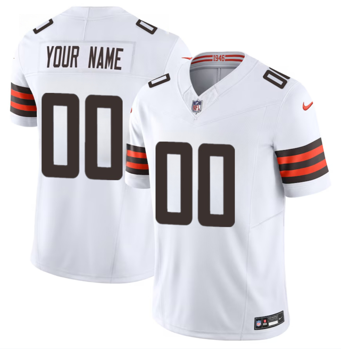 Men's Cleveland Browns Active Player Custom White 2023 F.U.S.E. Vapor Untouchable Limited Stitched Football Jersey Men's Cleveland Browns Active Player Custom White 2023 F.U.S.E. Vapor Untouchable Limited Stitched Football Jersey