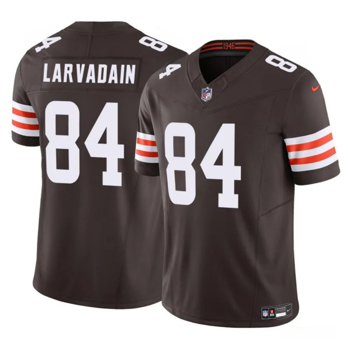 Men's Cleveland Browns #84 Gage Larvadain Brown 2025 F.U.S.E. Vapor Limited Stitched Football Jersey Men's Cleveland Browns #84 Gage Larvadain Brown 2025 F.U.S.E. Vapor Limited Stitched Football Jersey