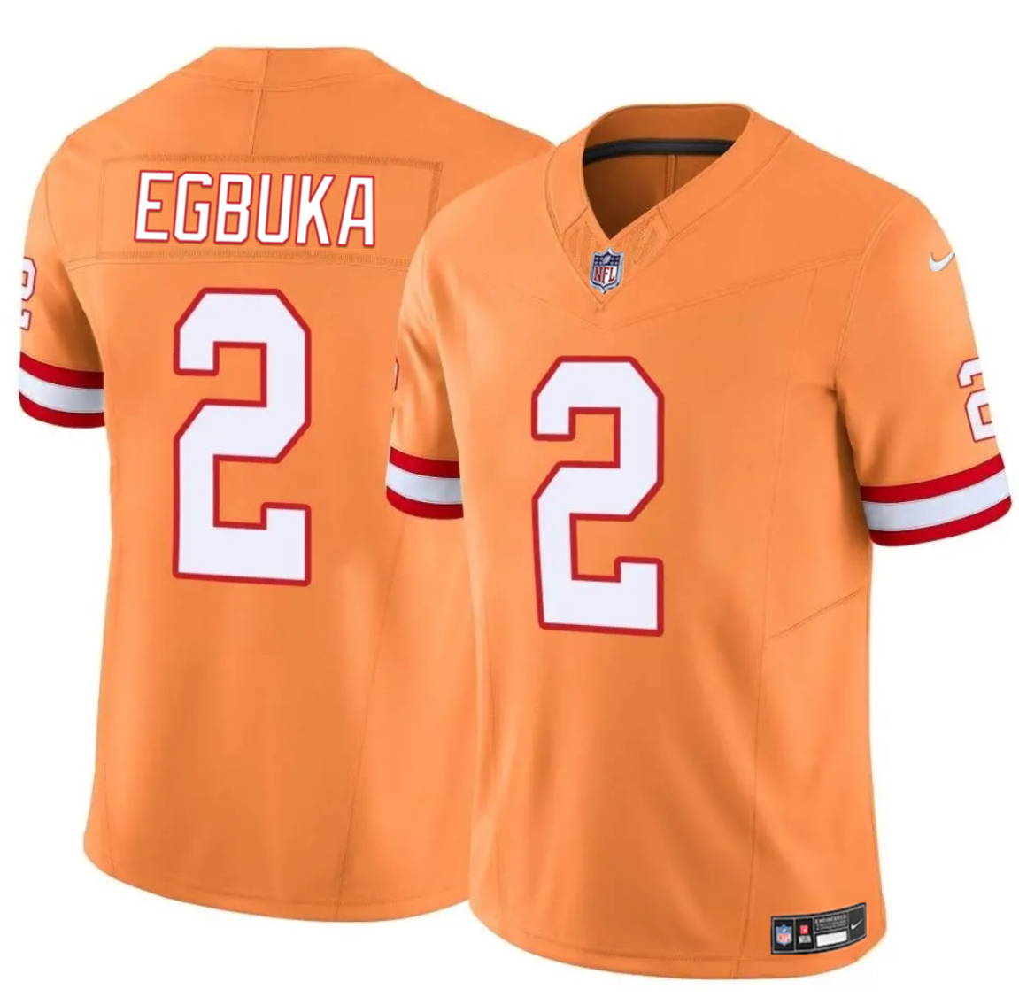 Men's Tampa Bay Buccaneers #2 Emeka Egbuka Orange 2025 Draft F.U.S.E. Throwback Limited Stitched Jersey Men's Tampa Bay Buccaneers #2 Emeka Egbuka Orange 2025 Draft F.U.S.E. Throwback Limited Stitched Jersey
