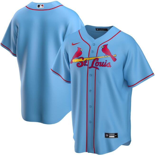 Men's St. Louis Cardinals Blank Blue MLB Cool Base Stitched Jersey Men's St. Louis Cardinals Blank Blue MLB Cool Base Stitched Jersey