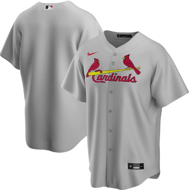Men's St. Louis Cardinals Blank Grey MLB Cool Base Stitched Jersey Men's St. Louis Cardinals Blank Grey MLB Cool Base Stitched Jersey
