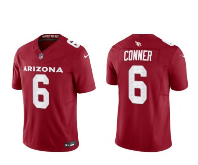 Men's Arizona Cardinals #6 James Conner Red 2023 F.U.S.E. Vapor Untouchable F.U.S.E. Limited Stitched Football Jersey Men's Arizona Cardinals #6 James Conner Red 2023 F.U.S.E. Vapor Untouchable F.U.S.E. Limited Stitched Football Jersey