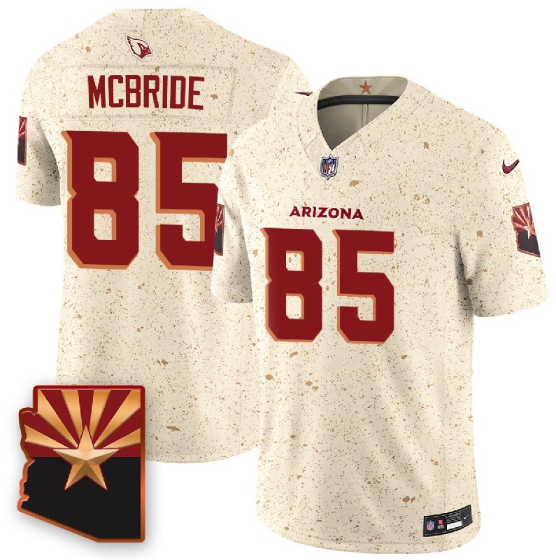 Men's Arizona Cardinals #85 Trey MCBride 2025 F.U.S.E. “Rivalries” Vapor Untouchable Limited Stitched Jersey