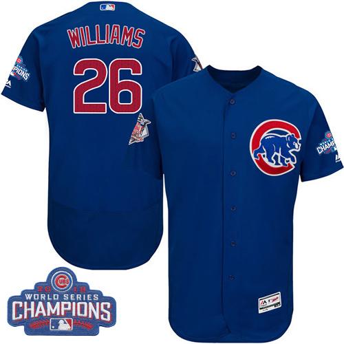 Cubs #26 Billy Williams Blue Flexbase Authentic Collection 2016 World Series Champions Stitched MLB Jersey Cubs #26 Billy Williams Blue Flexbase Authentic Collection 2016 World Series Champions Stitched MLB Jersey