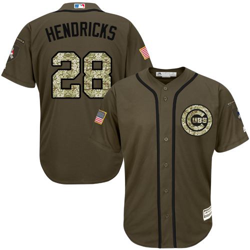 Cubs #28 Kyle Hendricks Green Salute to Service Stitched MLB Jersey Cubs #28 Kyle Hendricks Green Salute to Service Stitched MLB Jersey