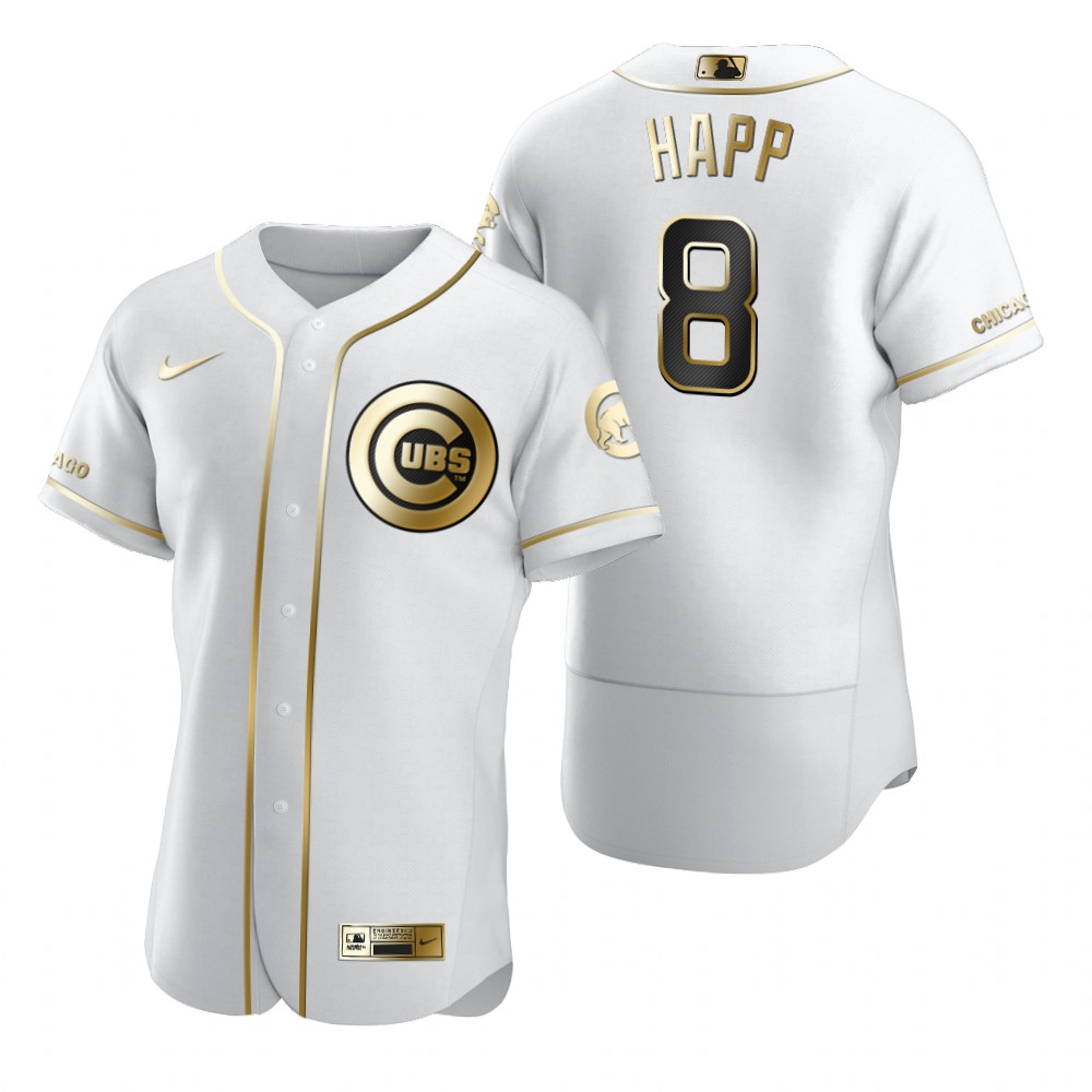 Chicago Cubs #8 Andre Dawson White Nike Men's Authentic Golden Edition MLB Jersey Chicago Cubs #8 Andre Dawson White Nike Men's Authentic Golden Edition MLB Jersey