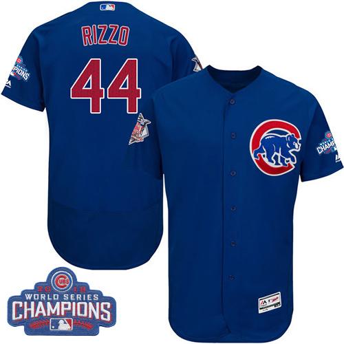 Cubs #44 Anthony Rizzo Blue Flexbase Authentic Collection 2016 World Series Champions Stitched MLB Jersey Cubs #44 Anthony Rizzo Blue Flexbase Authentic Collection 2016 World Series Champions Stitched MLB Jersey