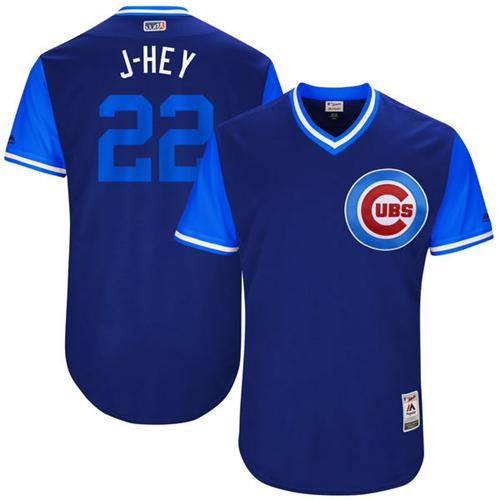 Cubs #22 Jason Heyward Royal "J-Hey" Players Weekend Authentic Stitched MLB Jersey Cubs #22 Jason Heyward Royal "J-Hey" Players Weekend Authentic Stitched MLB Jersey