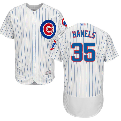Cubs #35 Cole Hamels White Flexbase Authentic Collection Stitched MLB Jersey Cubs #35 Cole Hamels White Flexbase Authentic Collection Stitched MLB Jersey