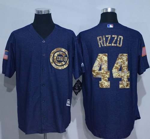 Cubs #44 Anthony Rizzo Denim Blue Salute to Service Stitched MLB Jersey Cubs #44 Anthony Rizzo Denim Blue Salute to Service Stitched MLB Jersey