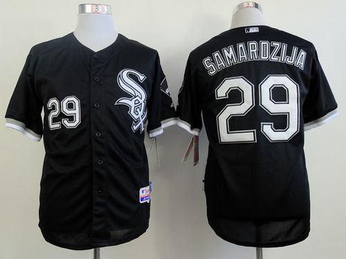 White Sox #29 Jeff Samardzija Black Cool Base Stitched MLB Jersey White Sox #29 Jeff Samardzija Black Cool Base Stitched MLB Jersey