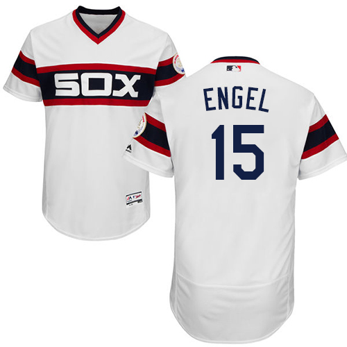 White Sox #15 Adam Engel White Flexbase Authentic Collection Alternate Home Stitched MLB Jersey White Sox #15 Adam Engel White Flexbase Authentic Collection Alternate Home Stitched MLB Jersey