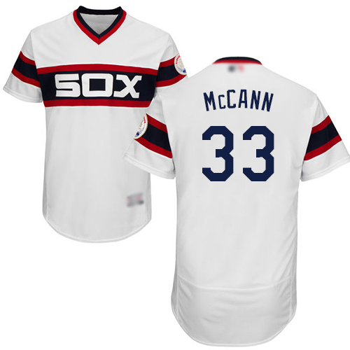 White Sox #33 James McCann White Flexbase Authentic Collection Alternate Home Stitched MLB Jersey White Sox #33 James McCann White Flexbase Authentic Collection Alternate Home Stitched MLB Jersey