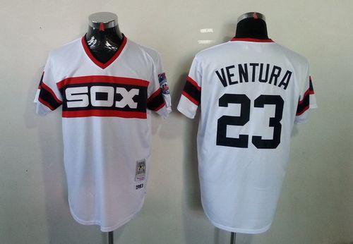 Mitchell And Ness 1983 White Sox #23 Robin Ventura White Throwback Stitched MLB Jersey Mitchell And Ness 1983 White Sox #23 Robin Ventura White Throwback Stitched MLB Jersey