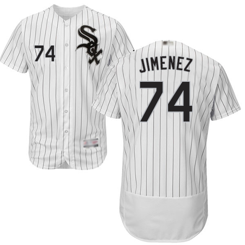 White Sox #74 Eloy Jimenez White(Black Strip) Flexbase Authentic Collection Stitched MLB Jerseys White Sox #74 Eloy Jimenez White(Black Strip) Flexbase Authentic Collection Stitched MLB Jerseys