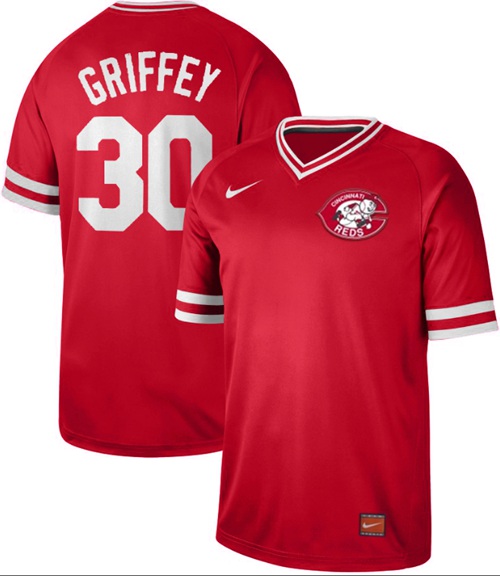 Nike Reds #30 Ken Griffey Red Authentic Cooperstown Collection Stitched MLB Jersey Nike Reds #30 Ken Griffey Red Authentic Cooperstown Collection Stitched MLB Jersey