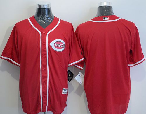 Reds Blank Red New Cool Base Stitched MLB Jersey Reds Blank Red New Cool Base Stitched MLB Jersey
