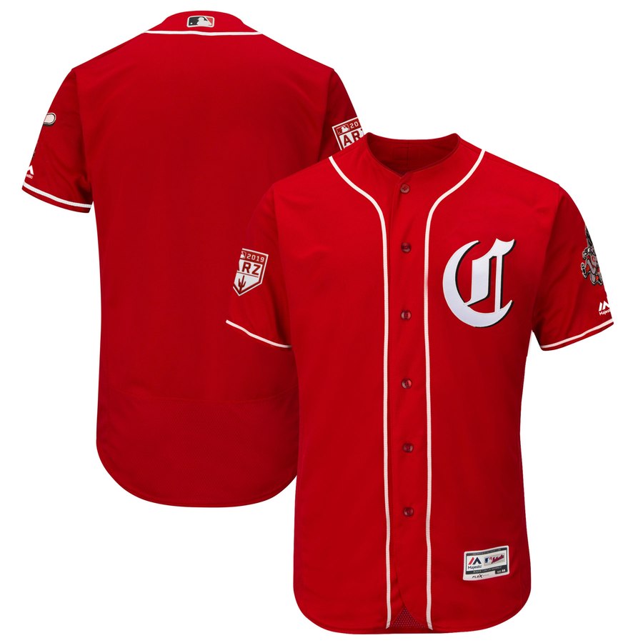 Reds Blank Red 2019 Spring Training Flex Base Stitched MLB Jersey Reds Blank Red 2019 Spring Training Flex Base Stitched MLB Jersey