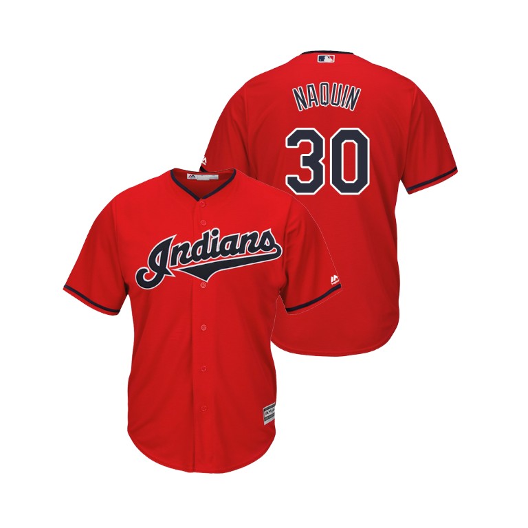 Indians #30 Tyler Naquin Scarlet Alternate 2019 Cool Base Stitched MLB Jersey Indians #30 Tyler Naquin Scarlet Alternate 2019 Cool Base Stitched MLB Jersey
