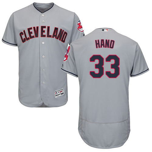 Indians #33 Brad Hand Grey Flexbase Authentic Collection Stitched MLB Jersey Indians #33 Brad Hand Grey Flexbase Authentic Collection Stitched MLB Jersey