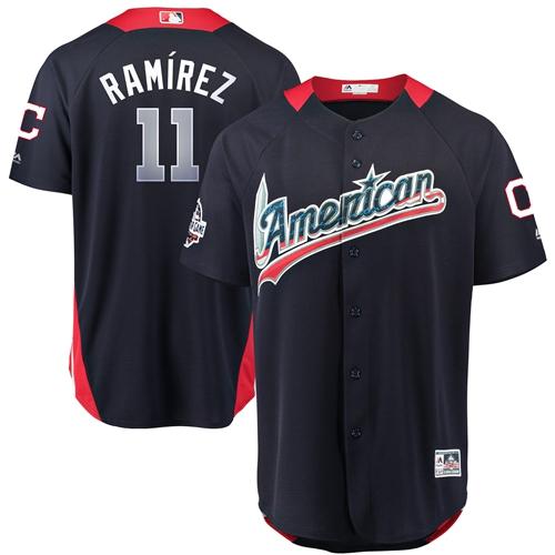 Indians #11 Jose Ramirez Navy Blue 2018 All-Star American League Stitched MLB Jersey Indians #11 Jose Ramirez Navy Blue 2018 All-Star American League Stitched MLB Jersey