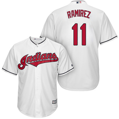 Indians #11 Jose Ramirez White New Cool Base Stitched MLB Jersey Indians #11 Jose Ramirez White New Cool Base Stitched MLB Jersey