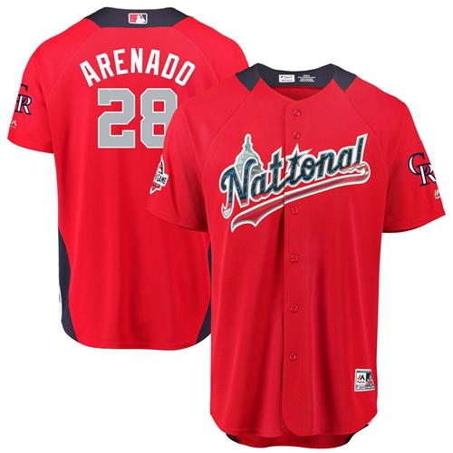 Rockies #28 Nolan Arenado Red 2018 All-Star National League Stitched MLB Jersey Rockies #28 Nolan Arenado Red 2018 All-Star National League Stitched MLB Jersey