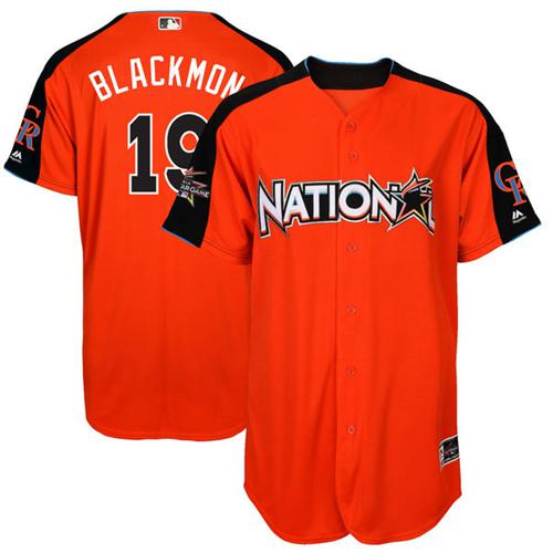 Rockies #19 Charlie Blackmon Orange 2017 All-Star National League Stitched MLB Jersey Rockies #19 Charlie Blackmon Orange 2017 All-Star National League Stitched MLB Jersey