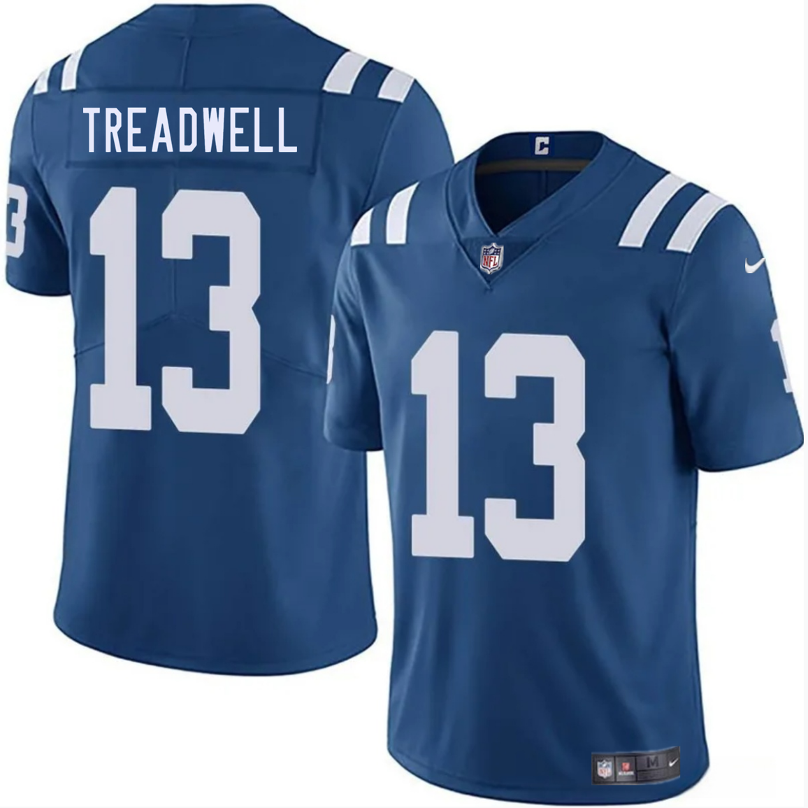 Men's Indianapolis Colts #13 Laquon Treadwell Blue 2025 Vapor Limited Stitched Football Jersey Men's Indianapolis Colts #13 Laquon Treadwell Blue 2025 Vapor Limited Stitched Football Jersey