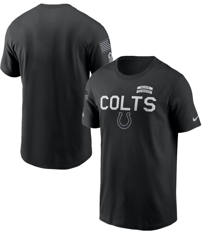 Men's Indianapolis Colts  Black 2026 Salute to Service Sideline Dri-FIT T-Shirt