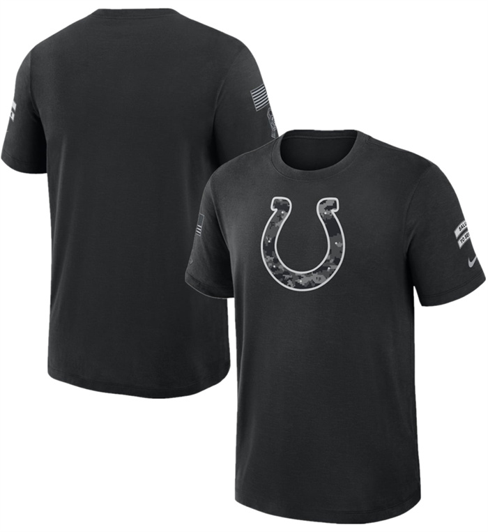 Men's Indianapolis Colts Black 2026 Salute to Service Sideline Dri-FIT T-Shirt